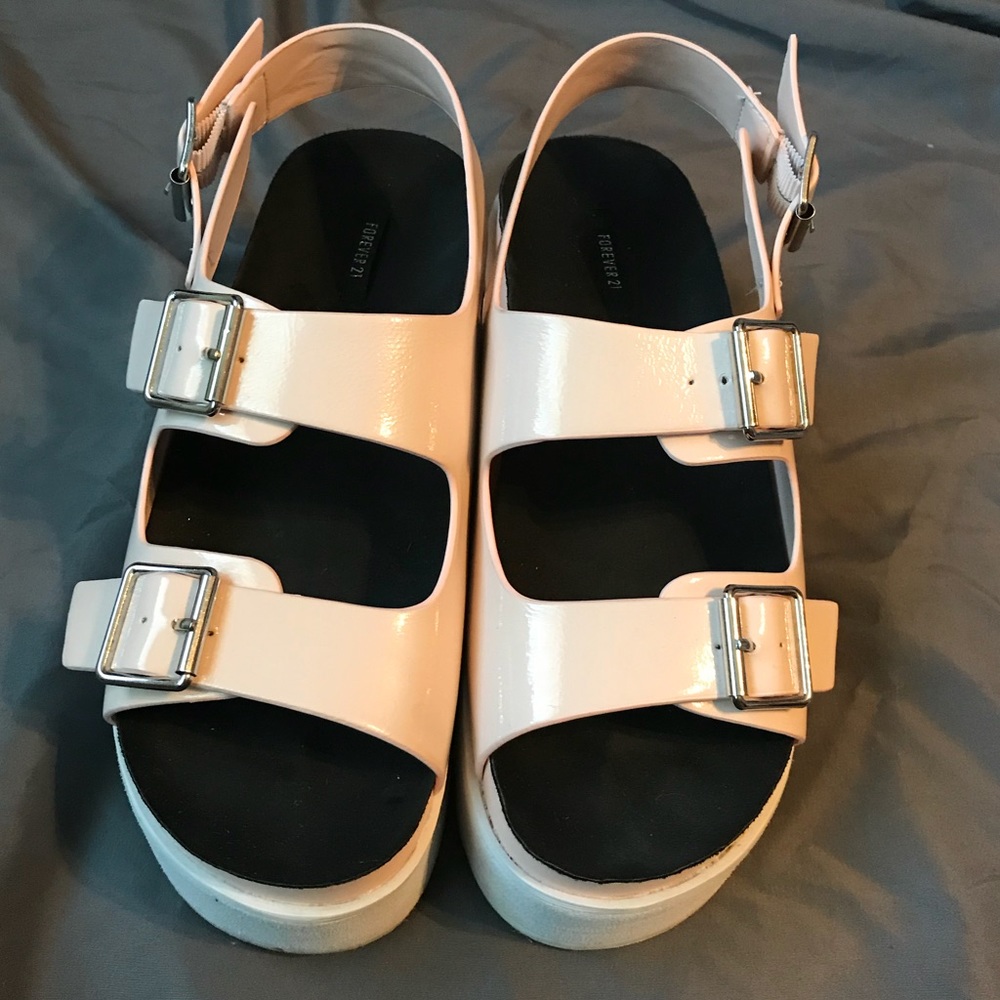 Blush Pink Platform Sandals